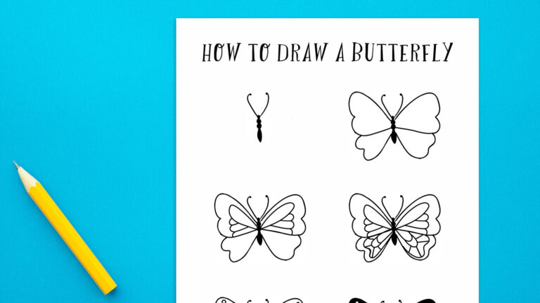 How to Draw Ta Butterfly Feature