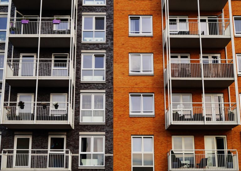 apartment front facing