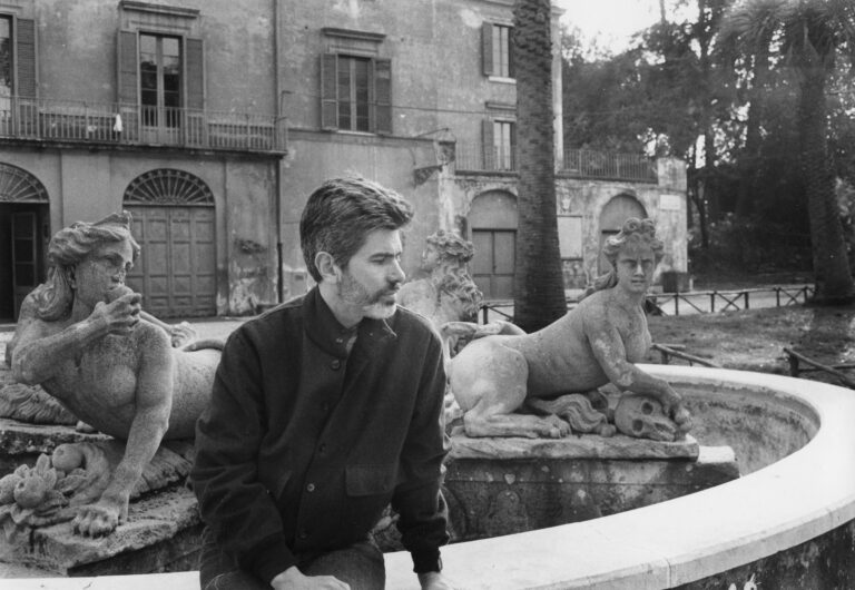 2 Mel Bochner at Villa Sciarra Rome 1985 photograph by Lizbeth Marano