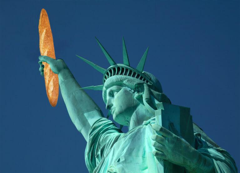 lady liberty with baguette